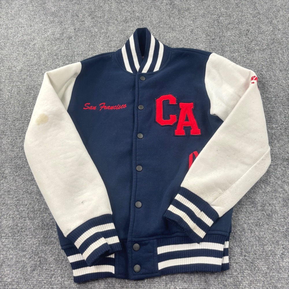 Citywear Varsity Jacket XSmall Blue White San Francisco California Flaw Men's